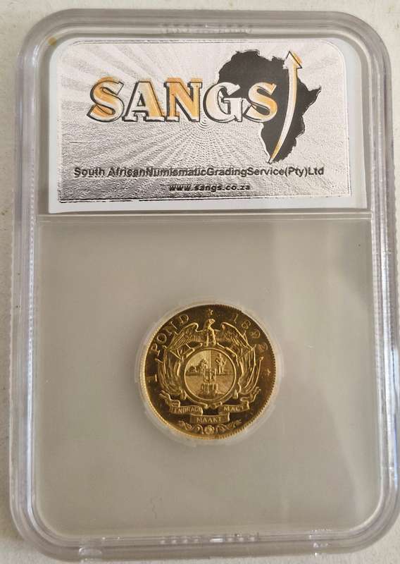 1892 ZAR Kruger Double Shaft Pond Graded MS62