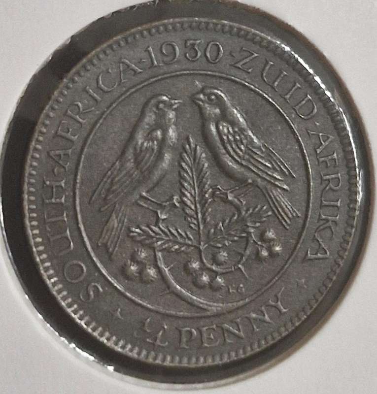 1930 Union of South Africa Quarter Penny 1/4dEF+/AU