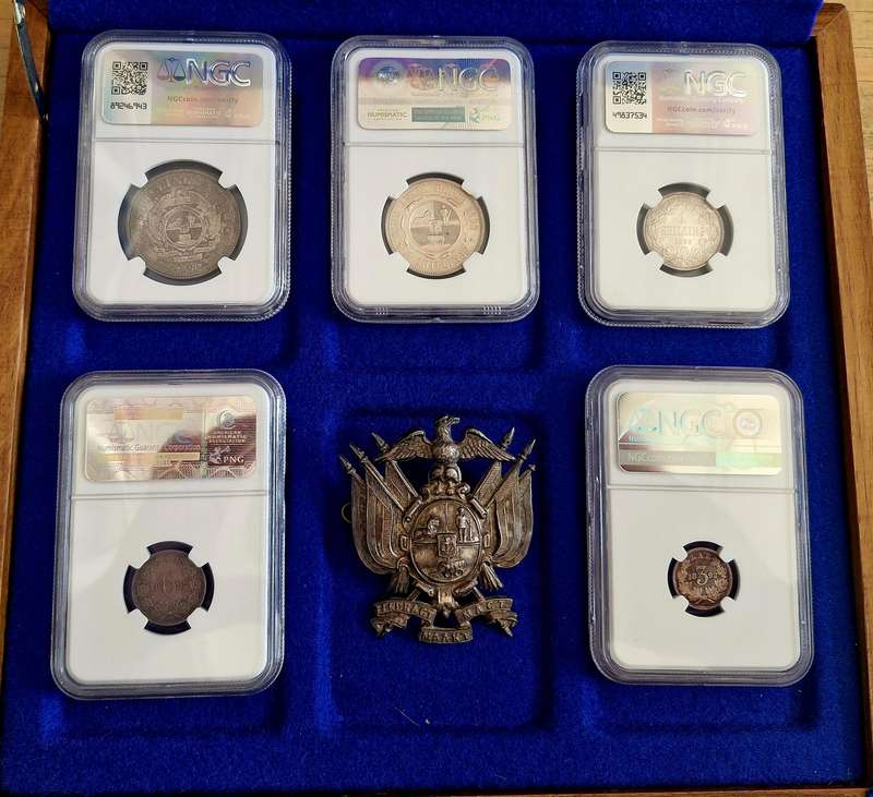 1892 ZAR Kruger Silver Proof Set - NGC Graded
