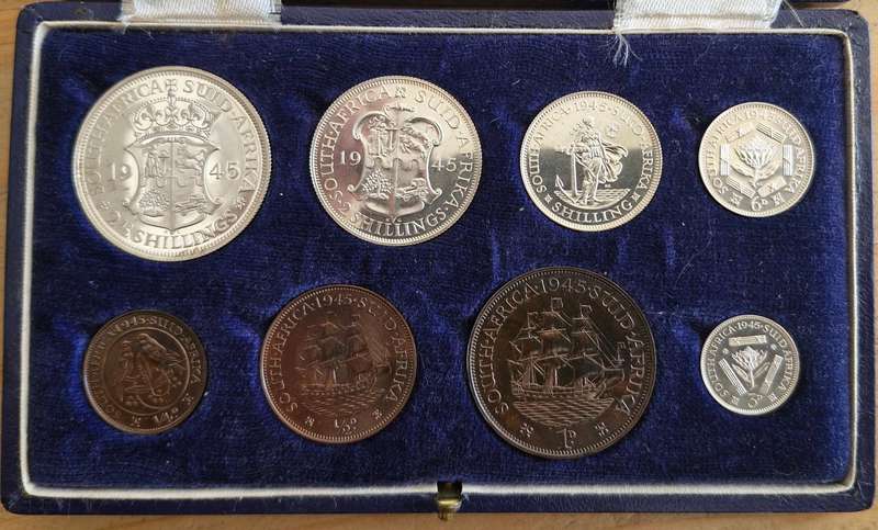 1945 Union of South Africa Full Proof Set