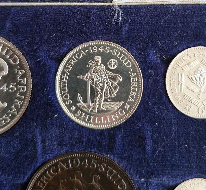 1945 Union of South Africa Full Proof Set