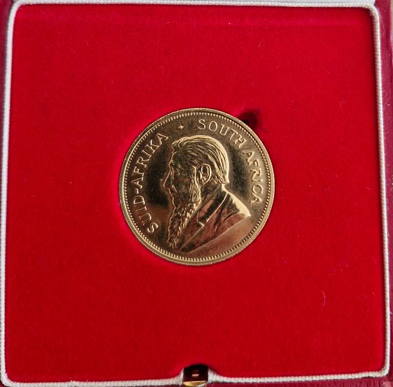 1967 South Africa Gold Krugerrand in SA Mint box