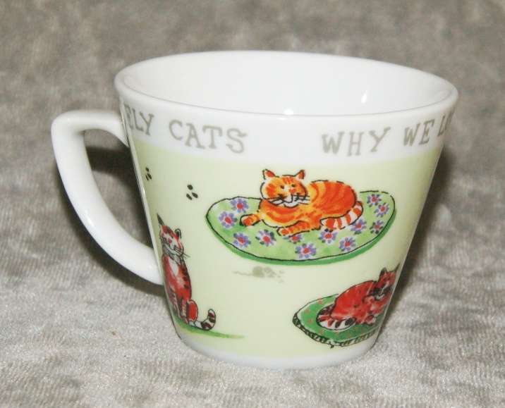 Demitasse coffee cup and saucer in original box