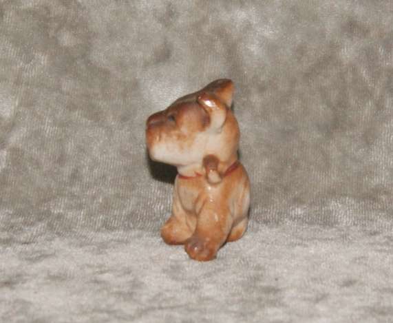 Vintage porcelain dog figurine