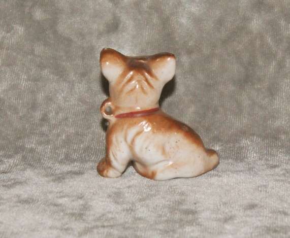 Vintage porcelain dog figurine