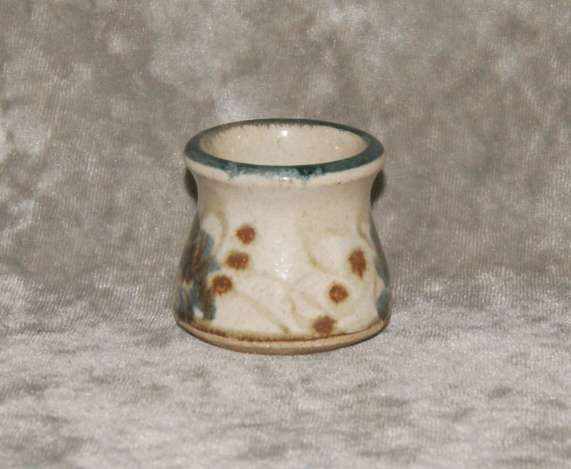 Stoneware "Old Nick" glazed pottery vase