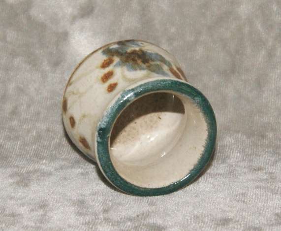 Stoneware "Old Nick" glazed pottery vase