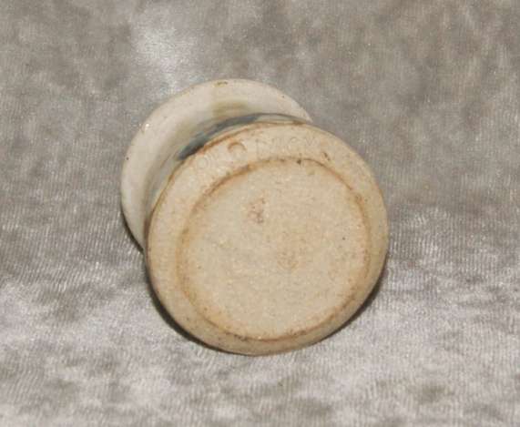 Stoneware "Old Nick" glazed pottery vase