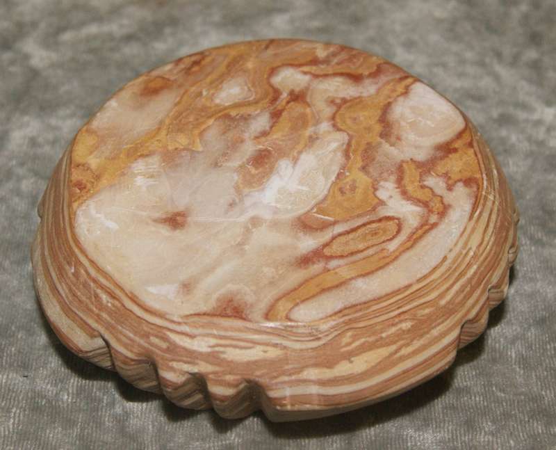 Soapstone hand carved trinket box