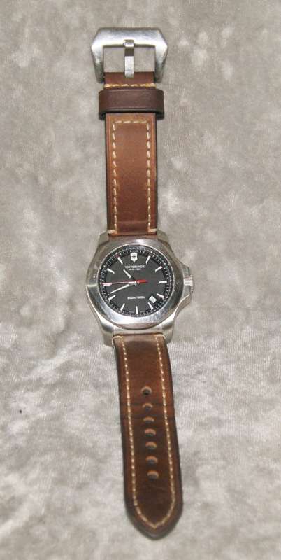 Victorinox Swiss Army 241682 Stainless Steel Watch with Leather Strap