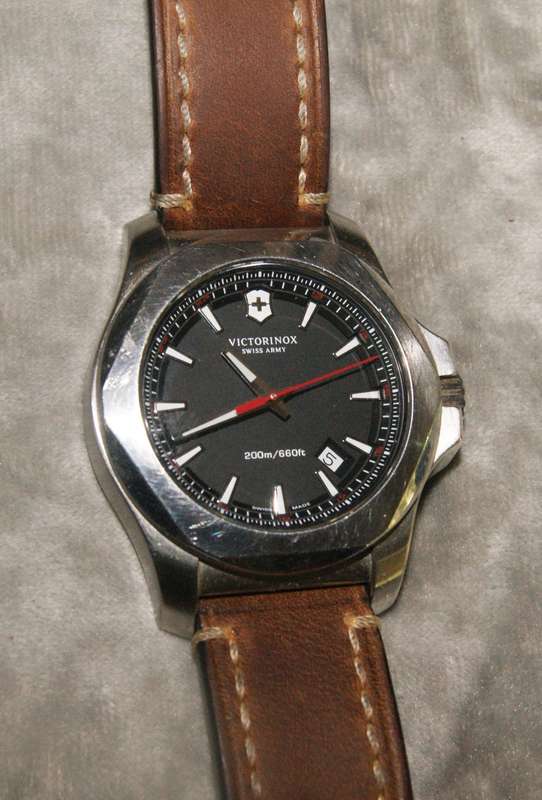 Victorinox Swiss Army 241682 Stainless Steel Watch with Leather Strap