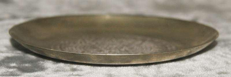 Vintage Mexican silver Aztec Calendar pin dish