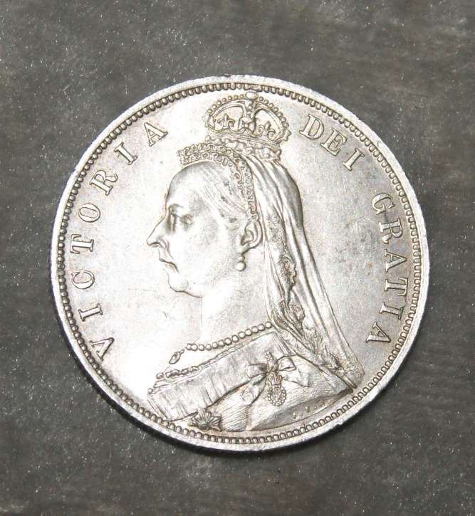 1887 Victoria 2nd portrait proof coin