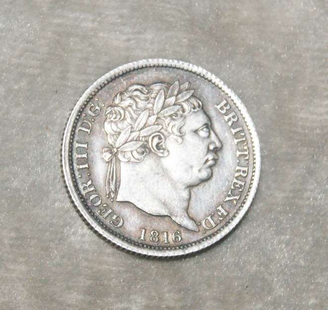 1816 George III 1 shilling UNC