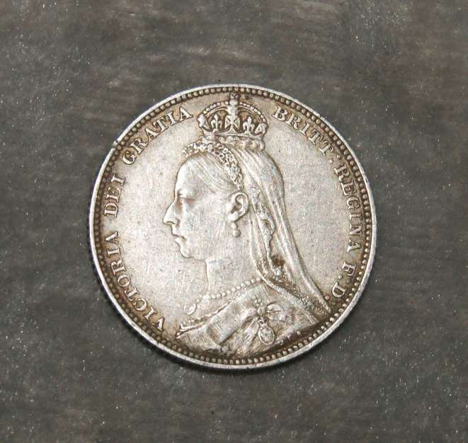 1889 Victoria 2nd portrait 1 shilling AU