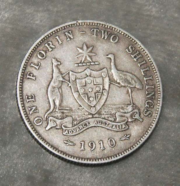 1910 Australian 1 Florin
