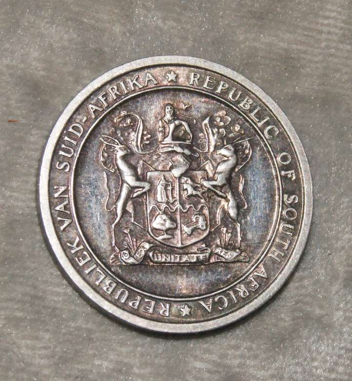 Formation of the Republic of South Africa silver medallion