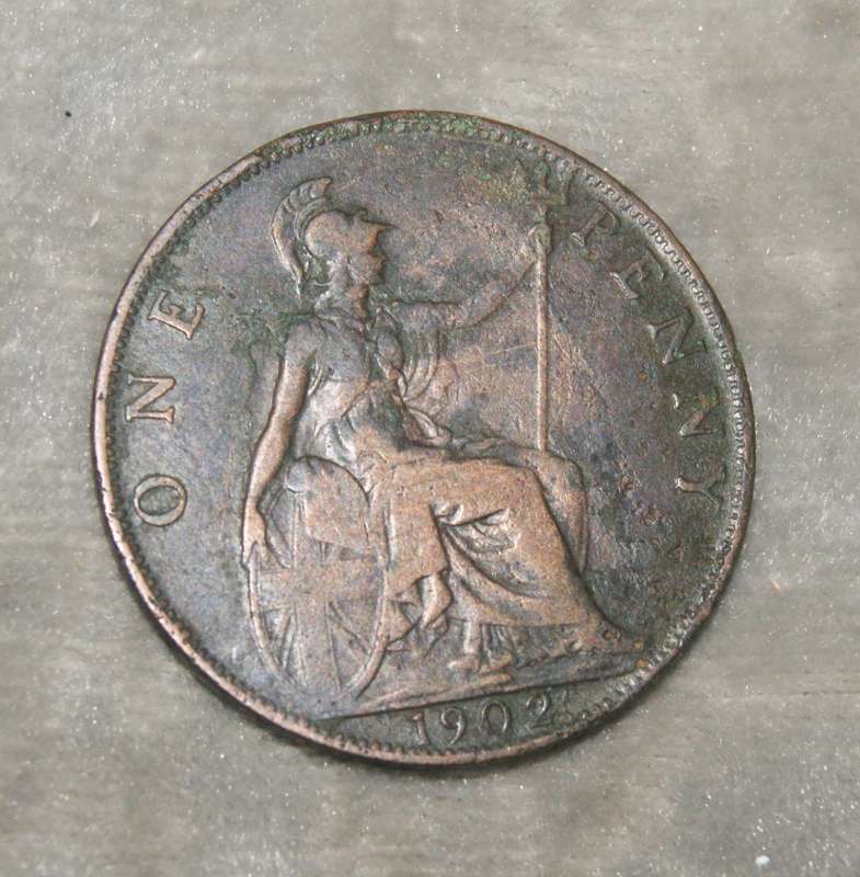 1902 British 1 penny