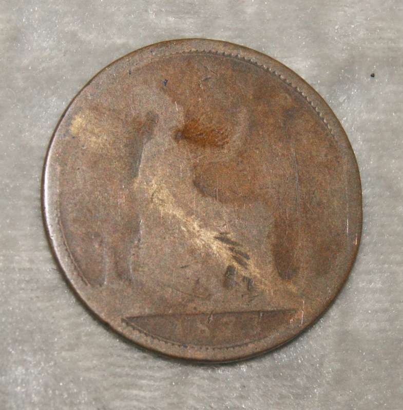 1872 British one penny