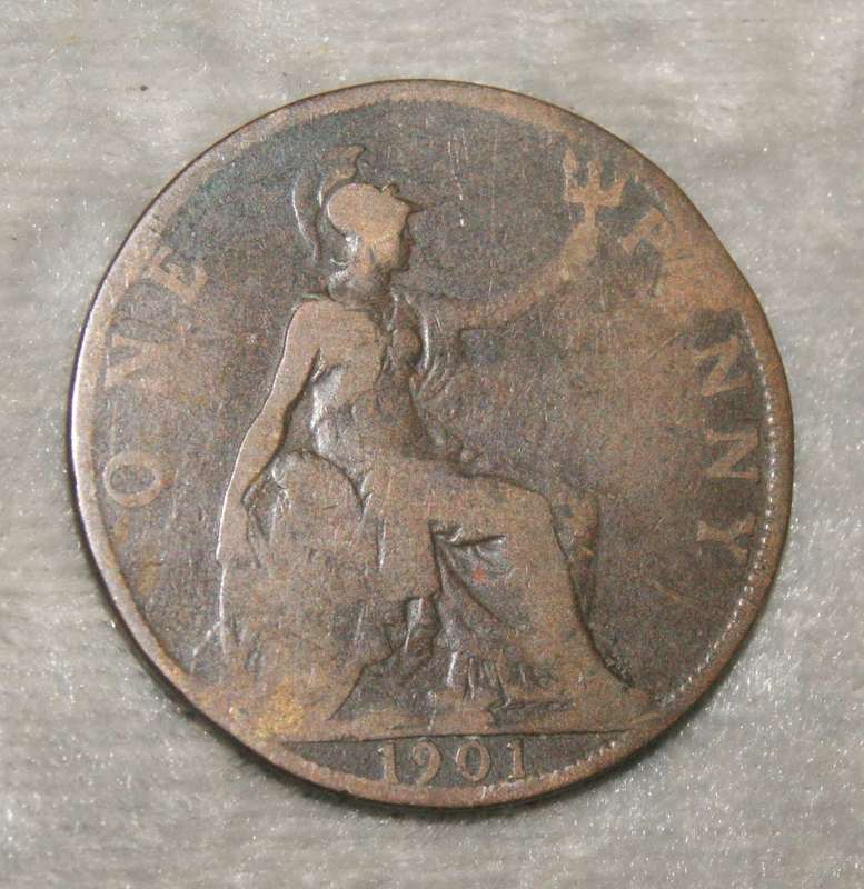 1901 UK one penny