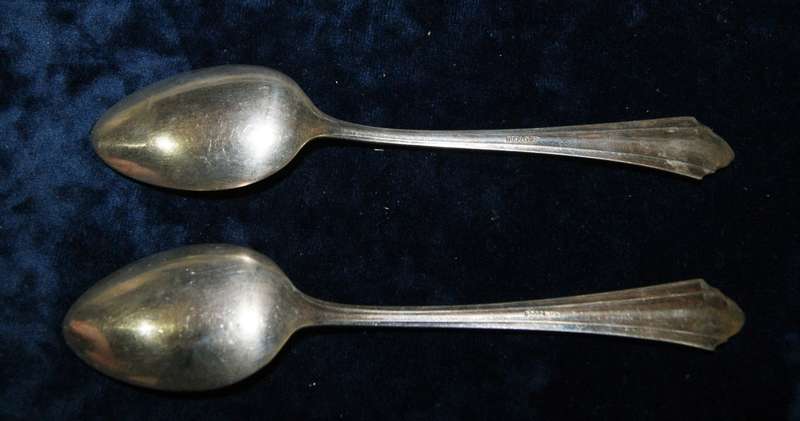 Pair of German 800 silver spoons (87g) @ ccrraazzyy low R1 start