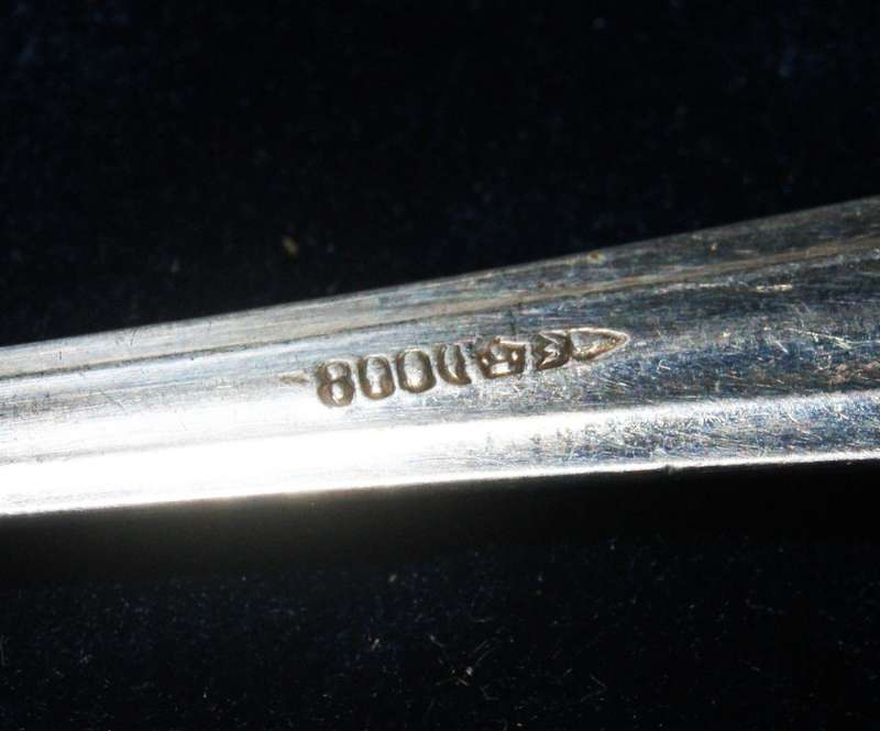 Pair of German 800 silver spoons (87g) @ ccrraazzyy low R1 start