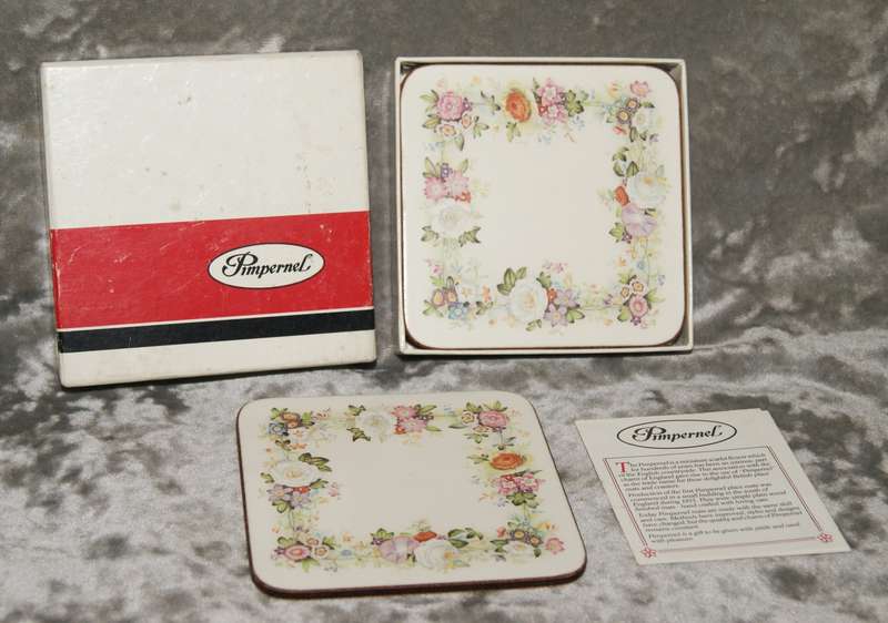 Pimpernel Victorian pattern set of 6 coasters in original box