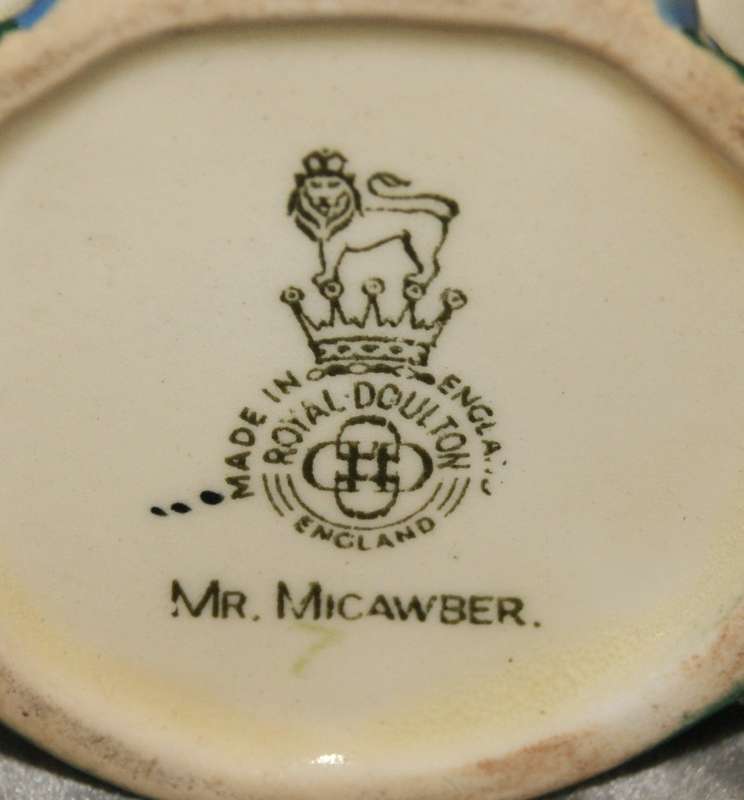 Royal Doulton Mr Micawber small character jug