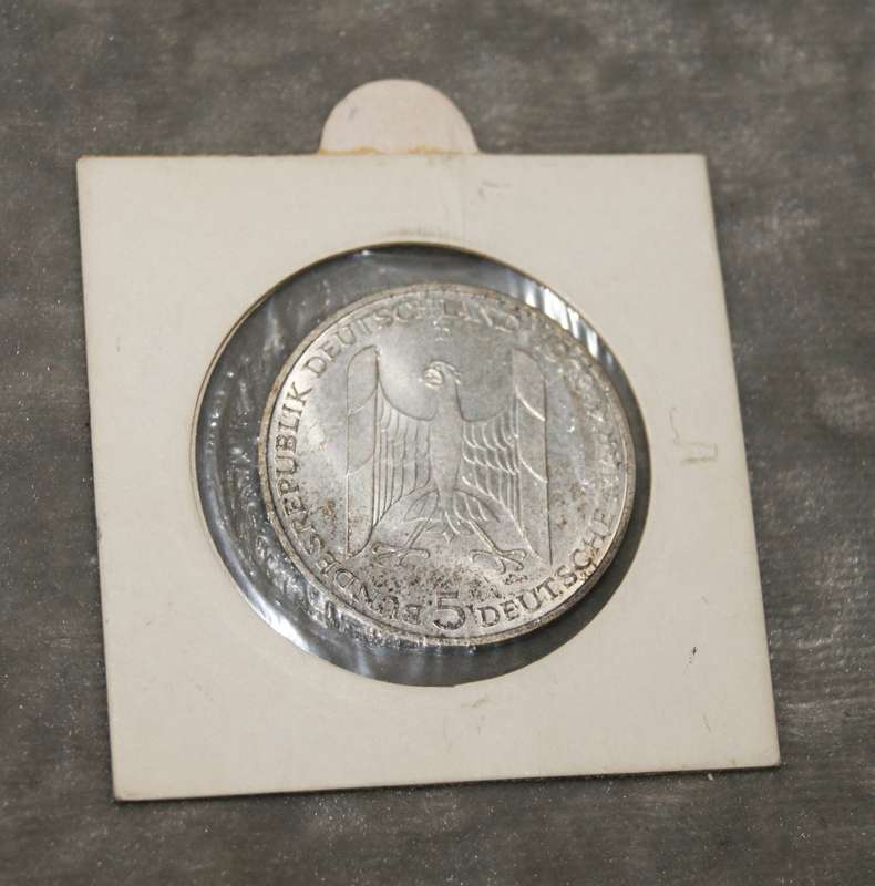 1978 "Gustav Streseman" proof commemorative coin (62.5% silver)