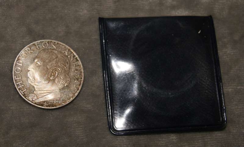 1969 5 Deutsche mark Theodor Fontane (62.5% silver proof coin)