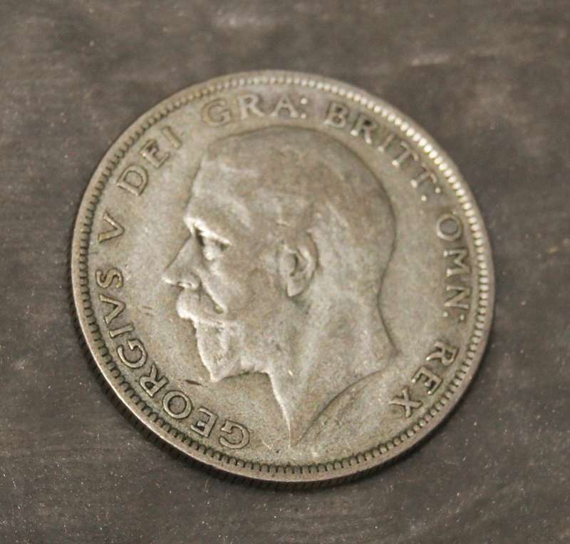 1935 Half Crown UK coin (50% silver)
