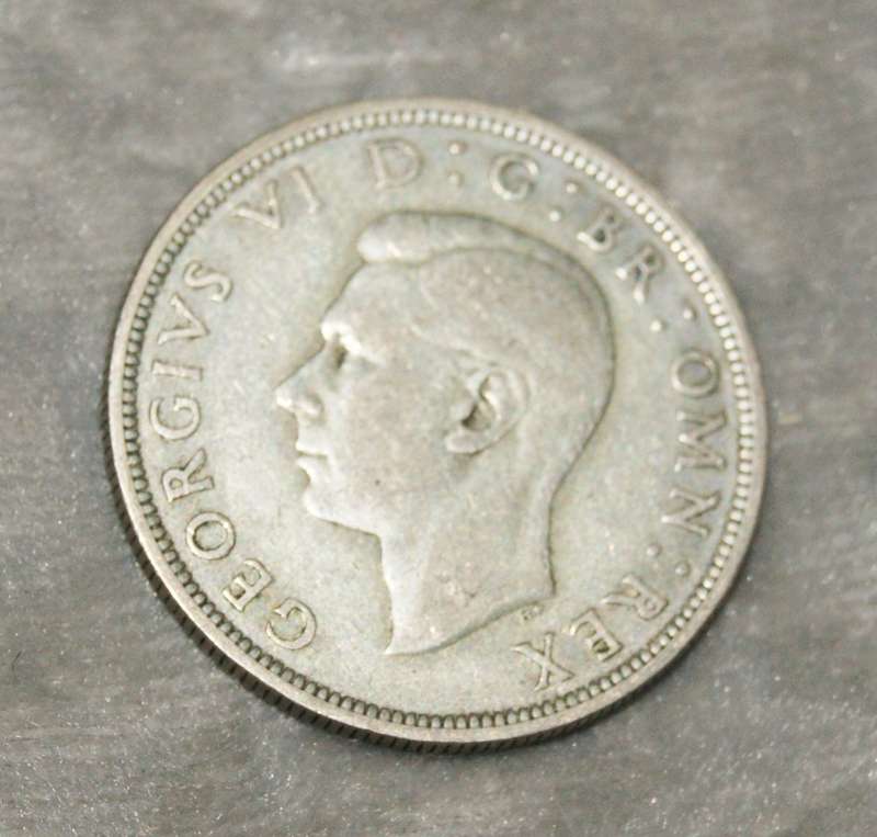 1939 Half Crown UK coin (50% silver)