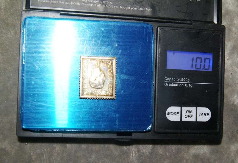 Hallmarked silver "stamps of royalty" replica no17 (10g) @ crazy low R1 start
