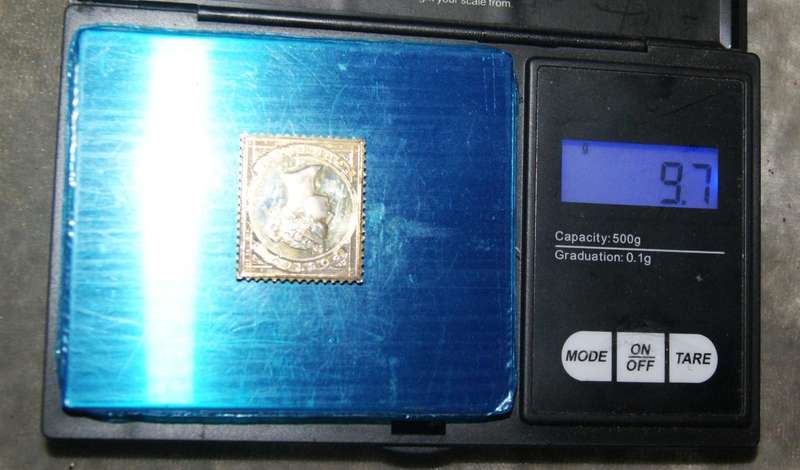 Hallmarked silver "stamps of royalty" replica no4 (9.7g) @ crazy low R1 start