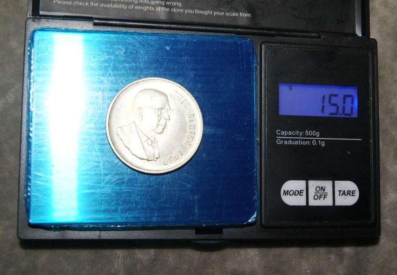 1969 Silver R1 coin 80% silver (15g) @ crazy low R1 start