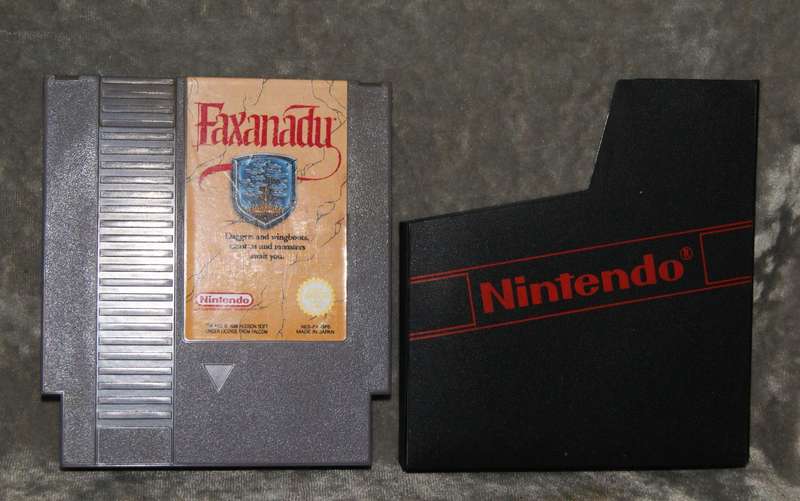 Nintendo NES "Faxanadu game cartridge in protective case (excellent condition) @ crazy low R1 start