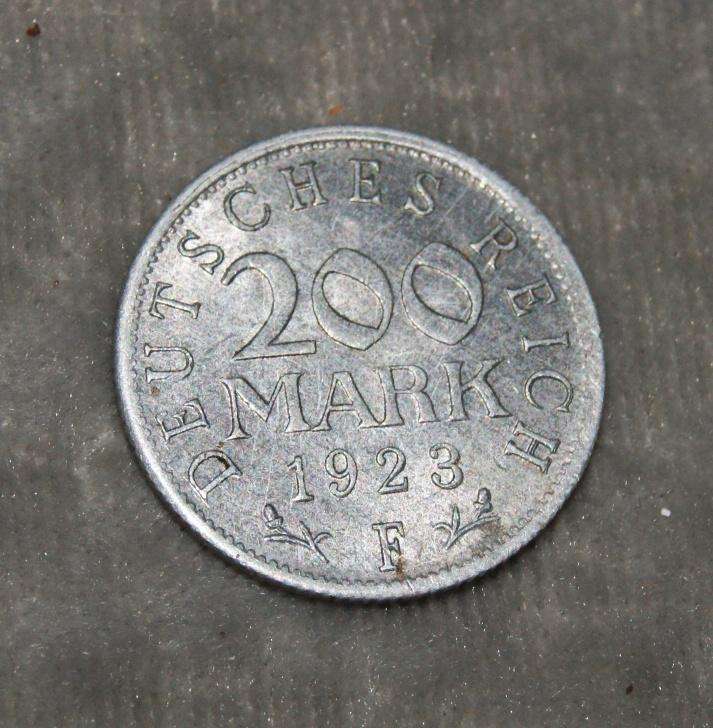 1923 200 Mark F Mint Mark UNC