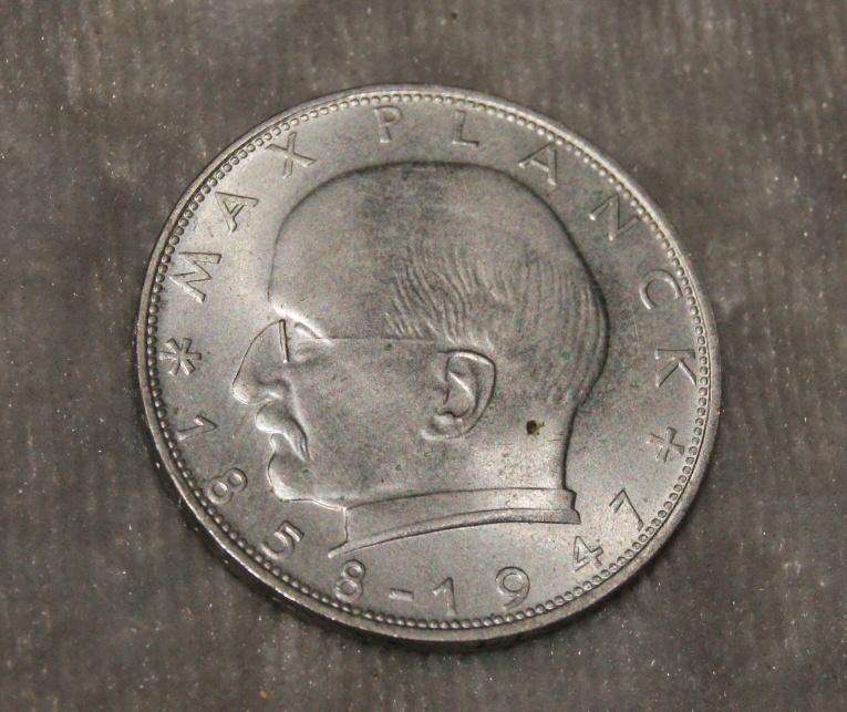 1971 2 Deutsche Mark D mint mark UNC