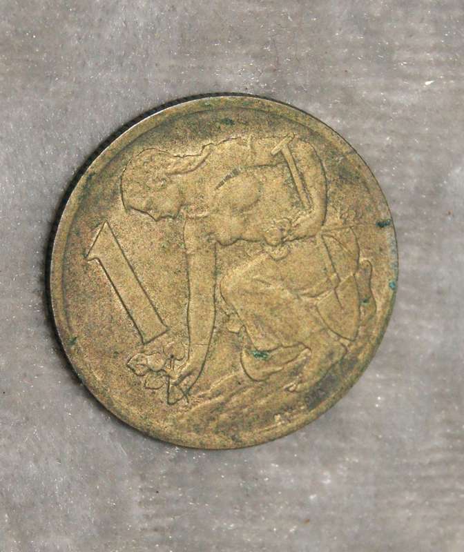 1962 Ceskoslovenska Socialisticka Republika 1 Koruna XF-AU