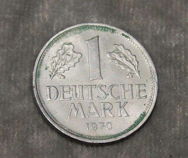 1970 1 Deutsche Mark D mint mark UNC