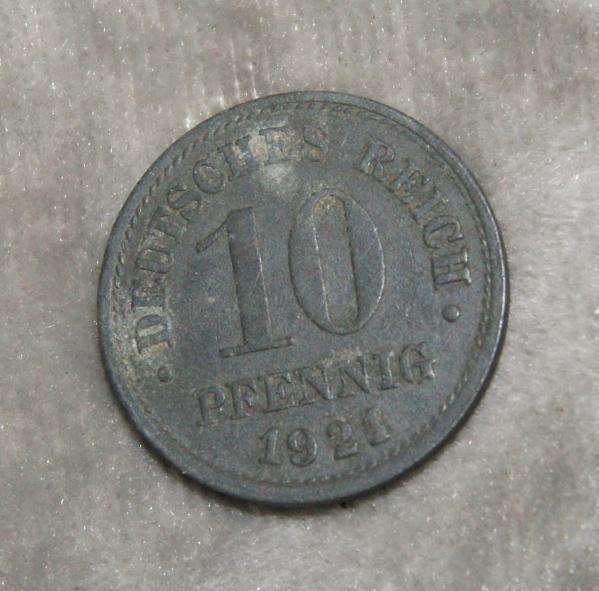 1921 10 Pfennigs UNC