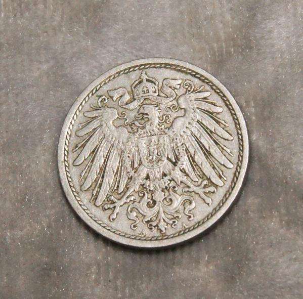 1908 10 Pfennigs A mint mark UNC