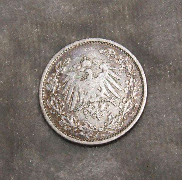 1905 Half Mark A mint mark (90% silver) XF