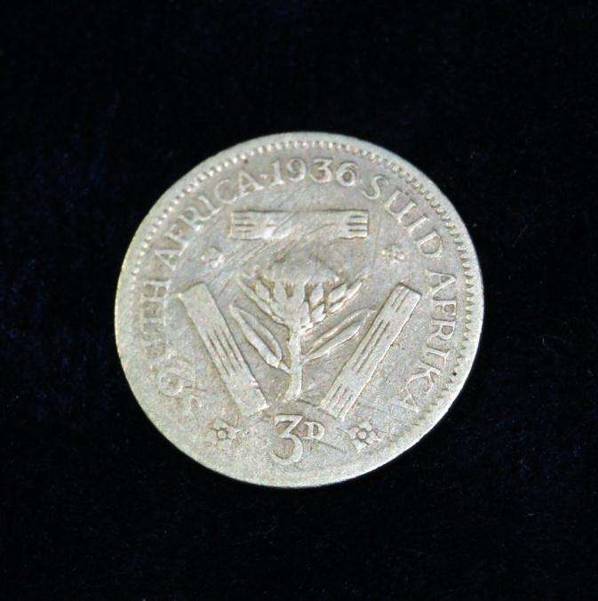 1936 South African Tickey 3d @ crazy low R1 start