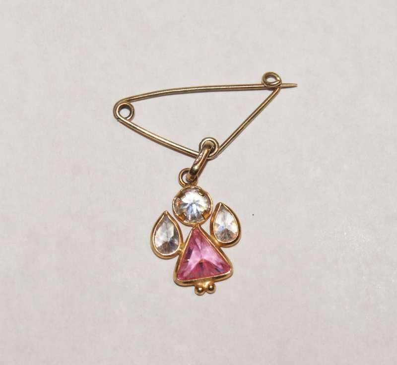 9ct Gold Brooch Pendant (1.8g) @@@ CRAZY LOW R1 START