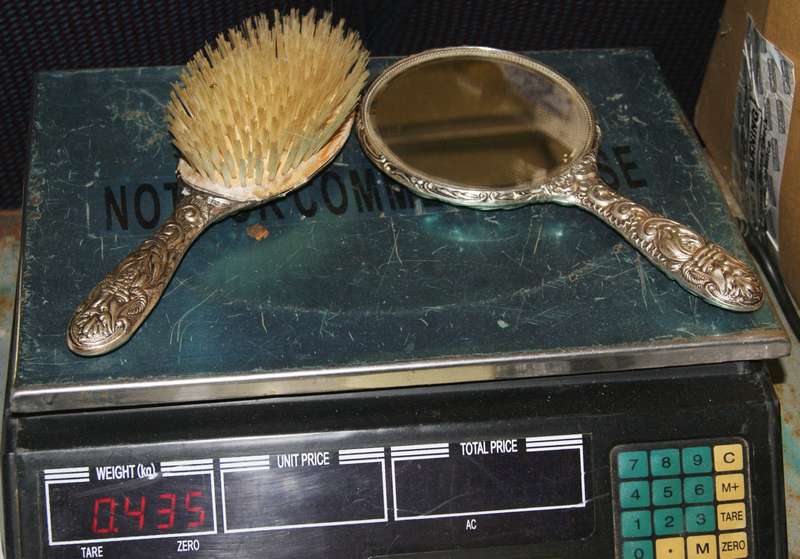 Vintage hallmarked silver dressing table set Birmingham 1978 (435g) @ ccrraazzyy low R1 start