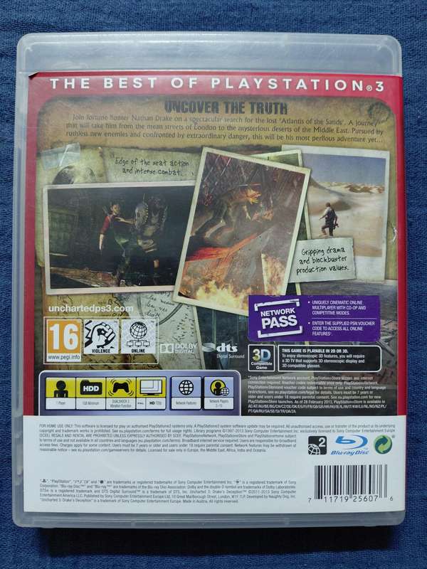 Uncharted 3 Drake's Deception (Essentials) PlayStation 3 (PAL)