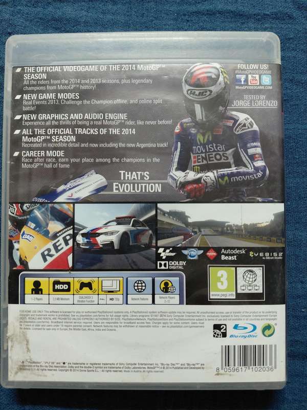 Moto GP 14 PlayStation (PAL)