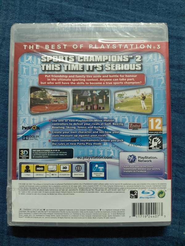 Sports Champions 2 PlayStation 3 (PAL)