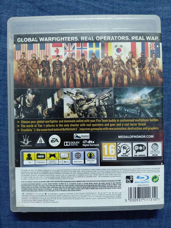 Medal of Honor Warfighter PlayStation 3 (PAL)